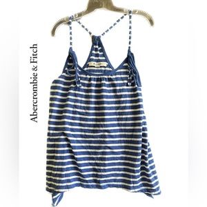 Abercrombie Striped Racerback Tank Top